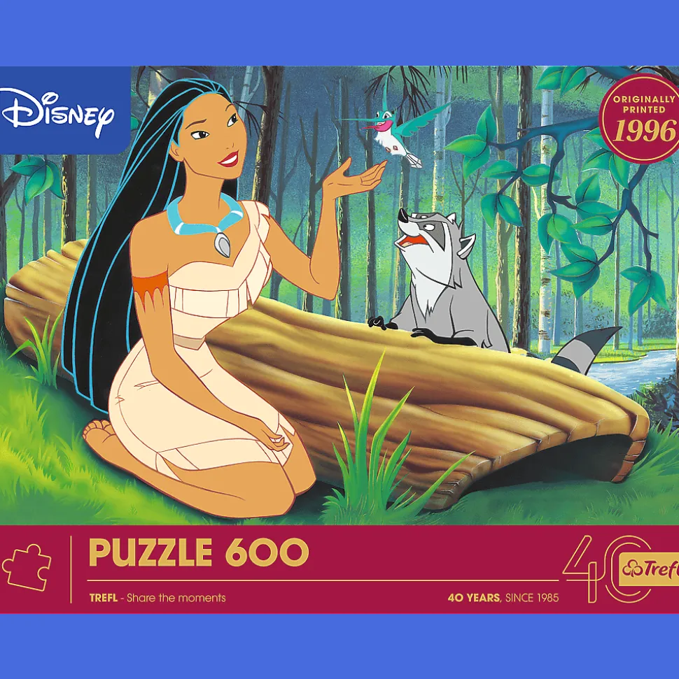 Puzzle 600 el. 40-lecie Trefl - Pocahontas