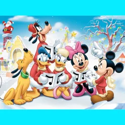 Puzzle 200 el. Mickey Mouse, Świąteczny Czas