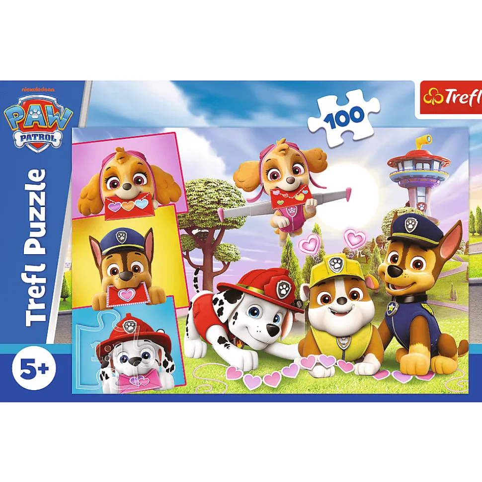 Puzzle 100 el. Nieustraszone dziewczyny, Psi Patrol