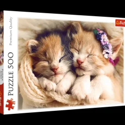 Puzzle 500 el. Śpiące kotki