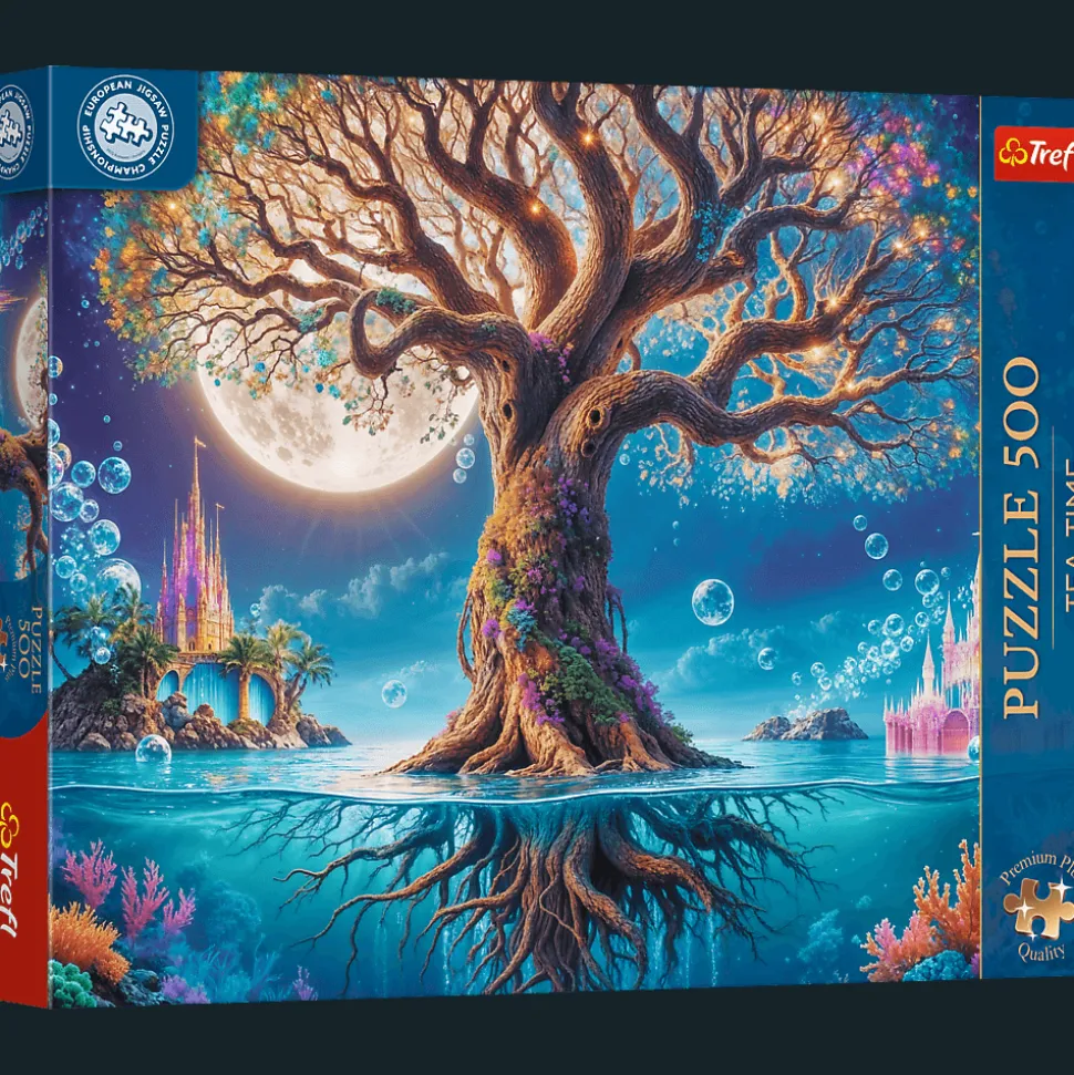 Puzzle 500 el. Premium Plus Quality, Mistrzostwa Europy, Tea Time: Magiczne drzewo