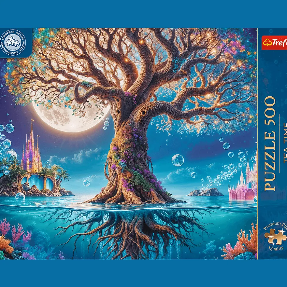 Puzzle 500 el. Premium Plus Quality, Mistrzostwa Europy, Tea Time: Magiczne drzewo