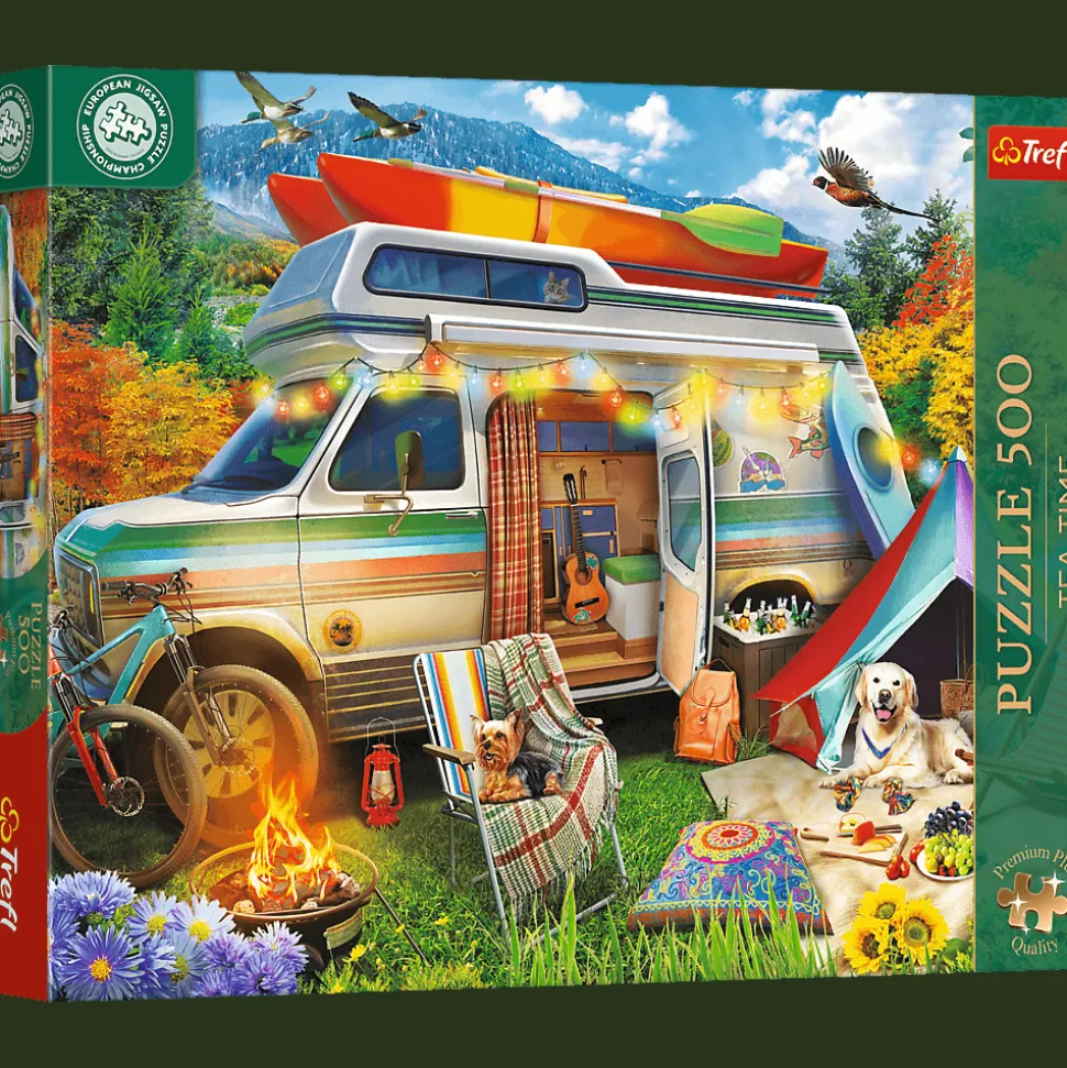 Puzzle 500 el. Premium Plus Quality, Mistrzostwa Europy, Tea Time: Kamper