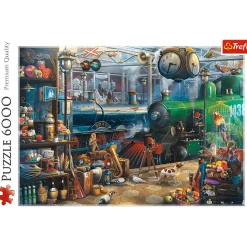 Puzzle 6000 el. Stacja kolejowa