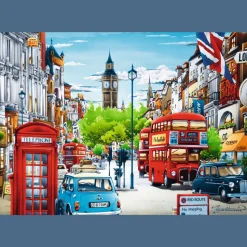 Puzzle 1000 el. Ulica Londynu