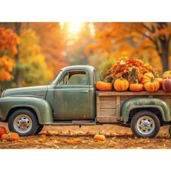 Puzzle 1000 el. USA Collection: Autumn Truck