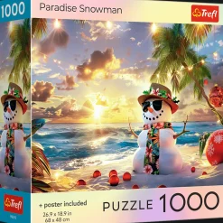 Puzzle 1000 el. USA Collection: Paradise Snowman