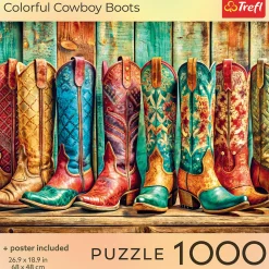 Puzzle 1000 el. USA Collection: Colorful Cowboy Boots