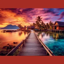 Puzzle 1000 el. USA Collection: Sunset over Paradise