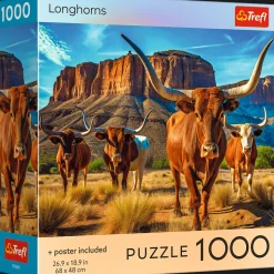 Puzzle 1000 el. USA Collection: Longhorns