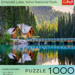 Puzzle 1000 el. USA Collection: Emerald Lake, Yoho National Park