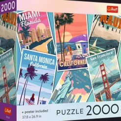 Puzzle 2000 el. USA Collection: Journey through the USA