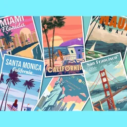 Puzzle 2000 el. USA Collection: Journey through the USA