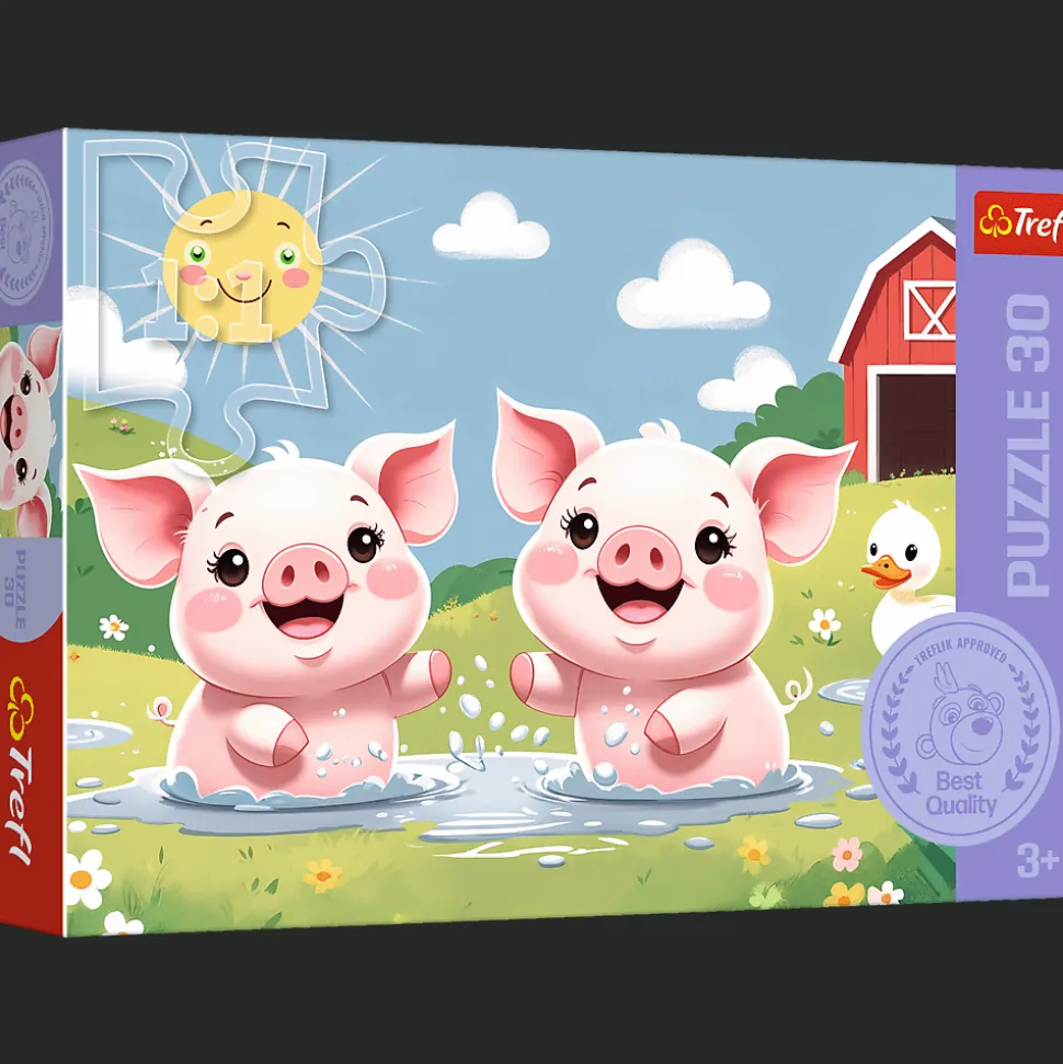 Puzzle 30 el. Wesołe życie na wsi