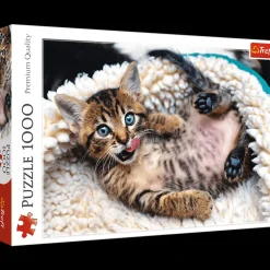 Puzzle 1000 el. Wesoły kotek
