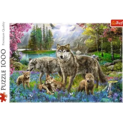 Puzzle 1000 el. Wilcza rodzina