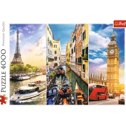 Puzzle 4000 el. Wycieczka po Europie