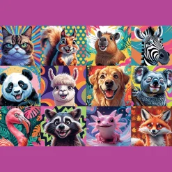 Puzzle 300 el. Zabawne portrety zwierząt