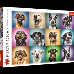 Puzzle 1000 el. Zabawne psie portrety