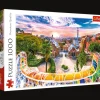 Puzzle 1000 el. Zachód słońca nad Barceloną, Hiszpania