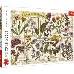 Puzzle 500 el. Zielnik: Zioła lecznicze