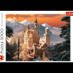 Puzzle 3000 el. Zimowy Zamek Neuschwanstein, Niemcy