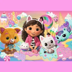 Puzzle 24 Maxi Koci Domek Gabi, Koci świat Gabby