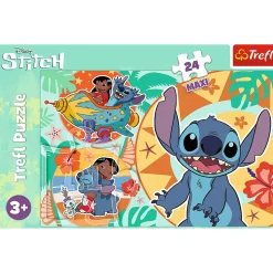 Puzzle 24 maxi Lilo & Stitch, Wesoły dzień Lilo & Stitch