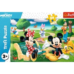 Puzzle 24 maxi Myszka Miki w gronie przyjaciół