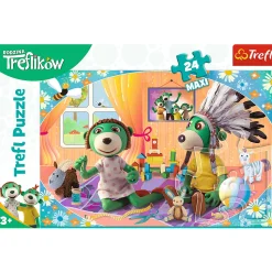 Puzzle 24 Maxi Rodzina Treflików Bawmy się razem!