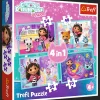 Puzzle 4 w1 Gabby's Dollhouse, Wielka przygoda Gabby