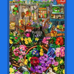 Puzzle 2 x 500 el. Prace w ogrodzie