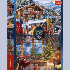 Puzzle 2 x 500 el. Święta w górach