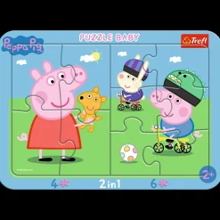 Puzzle Baby ramkowe Świnka Peppa 10 el. Wesoła Świnka Peppa