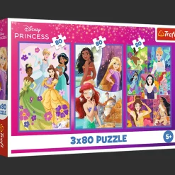 Puzzle Disney 3 x 80 el. Księżniczki przyjaciółki