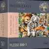 Puzzle drewniane 501 el. Dzikie koty w dżungli