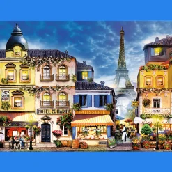 Puzzle drewniane 1000 el. Francuska uliczka