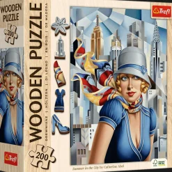 Puzzle drewniane 200 el. Lato w Mieście, Catherine Abel