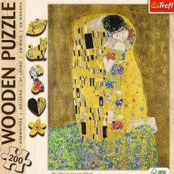 Puzzle drewniane 200 el. Pocałunek - Gustav Klimt