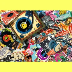 Puzzle drewniane 501 el. W świecie muzyki