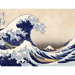 Puzzle drewniane 200 el. Wielka Fala w Kanagawie, Hokusai Katsushika