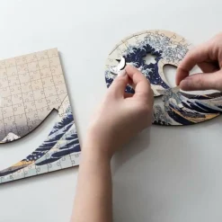 Puzzle drewniane 200 el. Wielka Fala w Kanagawie, Hokusai Katsushika
