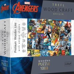 Puzzle drewniane Avengers 1000 el. Komiksowe uniwersum Marvela