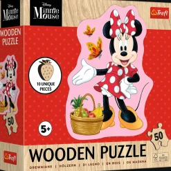 Puzzle drewniane Disney 50 el. Wesoła Minnie