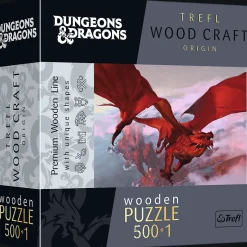 Puzzle drewniane Dungeons & Dragons 501 el. Starożytny czerwony smok