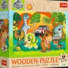 Puzzle drewniane Jurassic World 24 el. Poznaj dinozaury