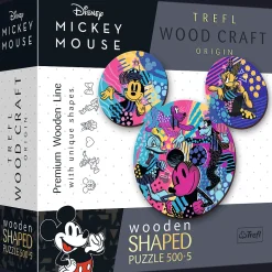 Puzzle drewniane Mickey Mouse 505 el. Kultowa Myszka Mickey