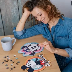 Puzzle drewniane Myszka Minnie 160 el. Stylowa Myszka Minnie