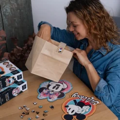 Puzzle drewniane Myszka Minnie 160 el. Stylowa Myszka Minnie