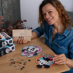 Puzzle drewniane Myszka Mickey 160 el. Retro Myszka Mickey